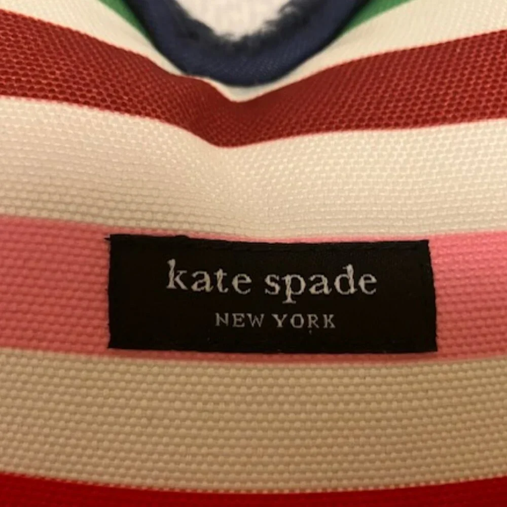 Kate Spade Heart Striped Dog Toy NWT